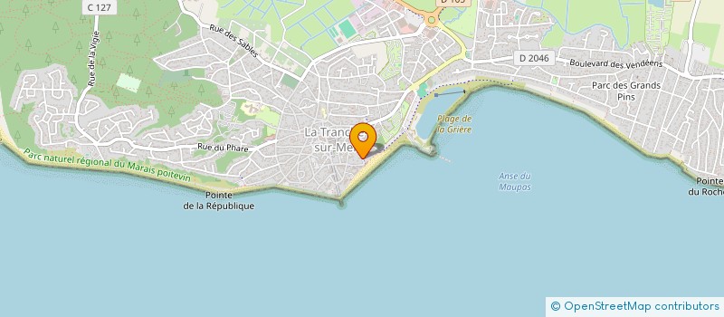 localisation de l'entreprise SCI BELLE RIVE à LA TRANCHE-SUR-MER