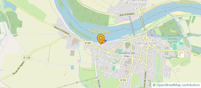 localisation de l'entreprise SCI BELLE RIVE à SULLY-SUR-LOIRE