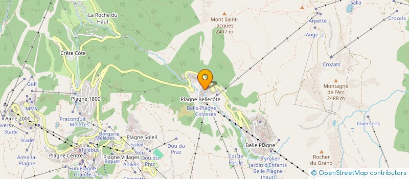 localisation de l'entreprise SCI BELLE TETE  LA PLAGNE TARENTAISE