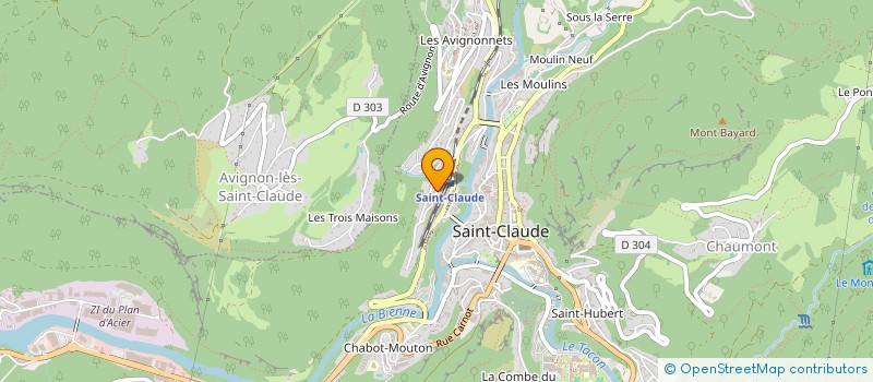 localisation de l'entreprise SCI BELLE VIE  SAINT-CLAUDE