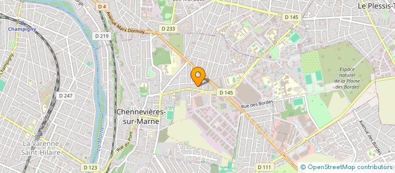 localisation de l'entreprise SCI BELLE VUE  CHENNEVIERES-SUR-MARNE