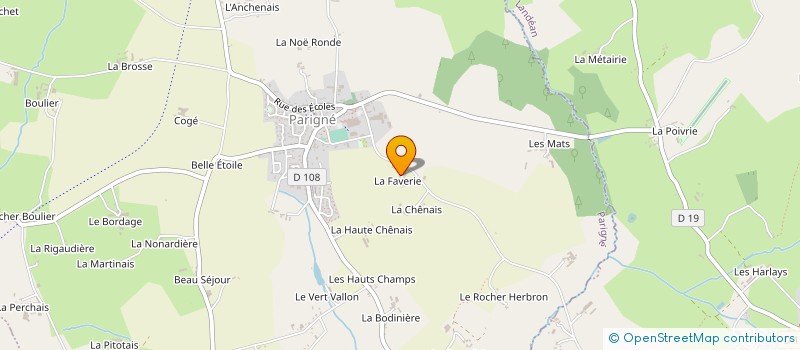 localisation de l'entreprise SCI BELLE-VUE  PARIGNE