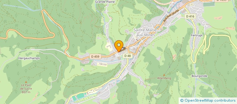 localisation de l'entreprise SCI BELLE-VUE  SAINTE-MARIE-AUX-MINES