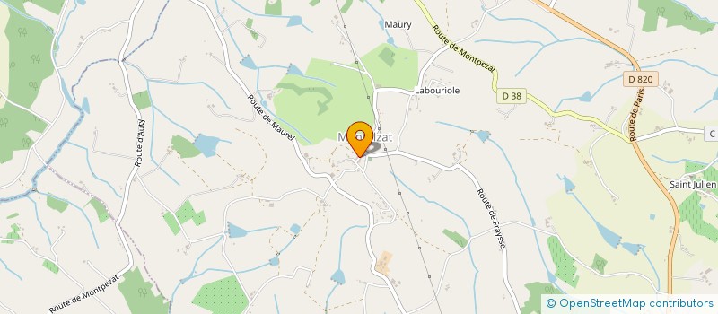 localisation de l'entreprise SCI BELLE VUE  MONTALZAT