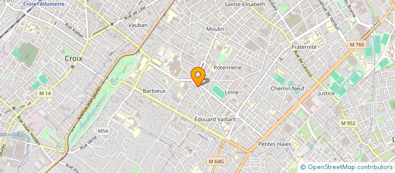 localisation de l'entreprise SCI BELLE VUE  ROUBAIX