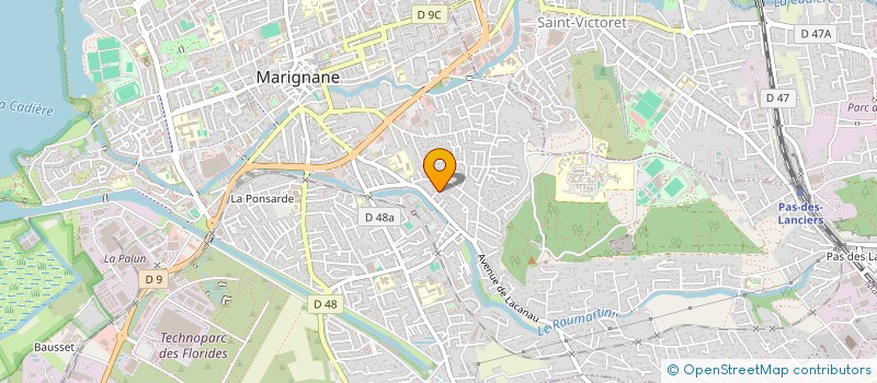 localisation de l'entreprise SCI BELLE VUE  MARIGNANE