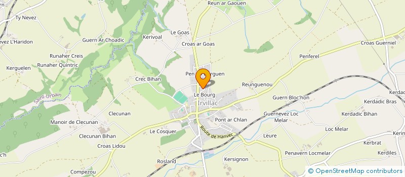 localisation de l'entreprise SCI BELLEC- GUEVEL  IRVILLAC