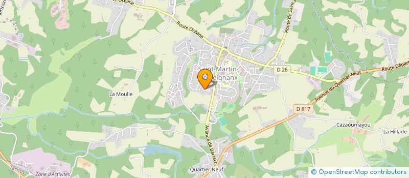 localisation de l'entreprise SCI BELLECAVE ELAGAGE  SAINT-MARTIN-DE-SEIGNANX