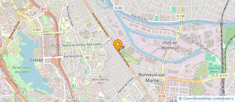 localisation de l'entreprise SCI BELLECHASSE à BONNEUIL-SUR-MARNE