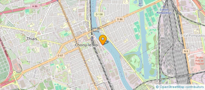 localisation de l'entreprise SCI BELLECHASSE  CHOISY-LE-ROI