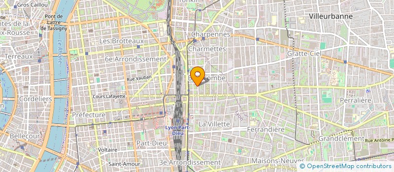 localisation de l'entreprise SCI BELLECOMBE  LYON