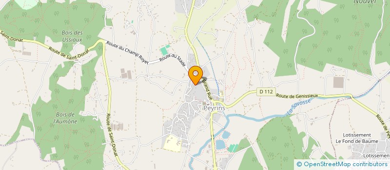 localisation de l'entreprise SCI BELLECOTE  PEYRINS