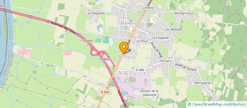 localisation de l'entreprise SCI BELLECOUR  FEILLENS