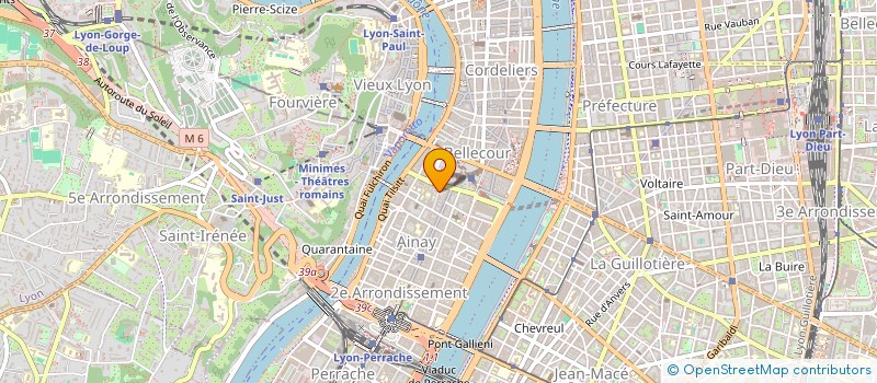 localisation de l'entreprise SCI BELLECOUR BOISSAC  LYON