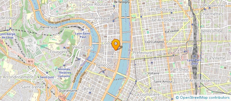 localisation de l'entreprise SCI BELLECOUR INVESTISSEMENT  LYON