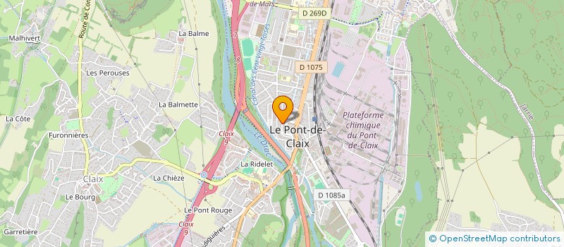 localisation de l'entreprise SCI BELLEDONNE  LE PONT-DE-CLAIX