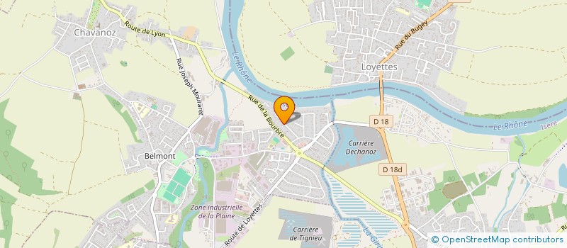 localisation de l'entreprise SCI BELLEDONNE  CHAVANOZ