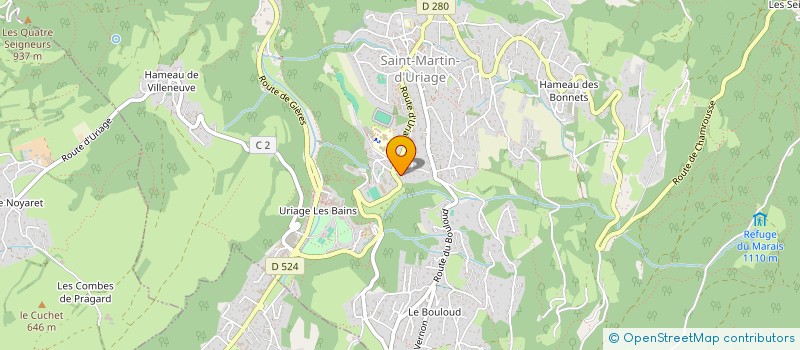 localisation de l'entreprise SCI BELLEDONNE-CHARTREUSE  SAINT-MARTIN-D'URIAGE