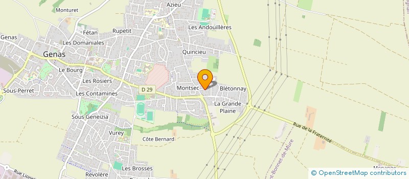 localisation de l'entreprise SCI BELLEDONNE FREDET  GENAS