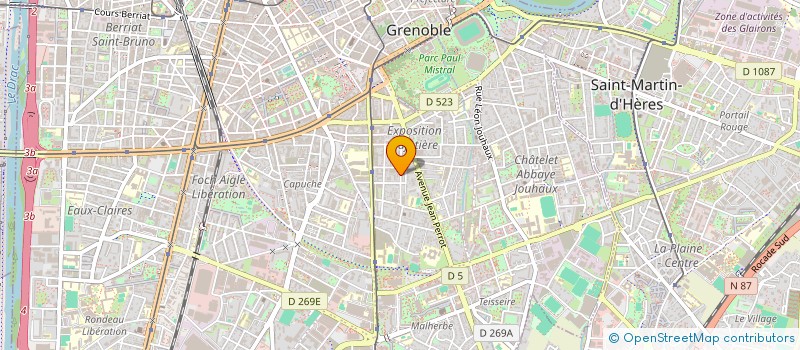 localisation de l'entreprise SCI BELLEDONNE SANTE à GRENOBLE