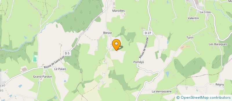 localisation de l'entreprise SCI BELLEE & VOILLOT  SAINT-JUST-LA-PENDUE