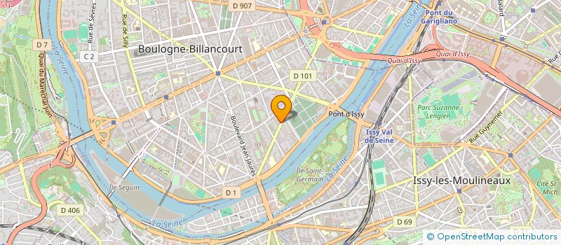 localisation de l'entreprise SCI BELLEFEUILLE P GRENIER à BOULOGNE-BILLANCOURT