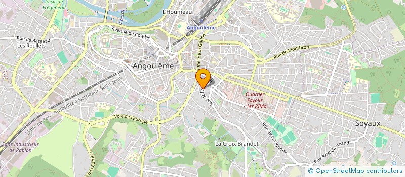 localisation de l'entreprise SCI BELLEFONT LAVALETTE à ANGOULEME