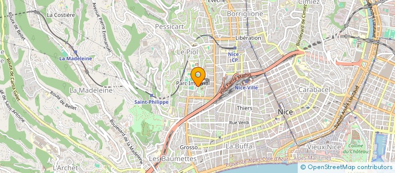 localisation de l'entreprise SCI BELLEFONTAINE à NICE
