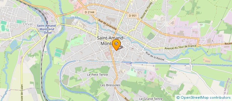 localisation de l'entreprise SCI BELLEFORIERE  SAINT-AMAND-MONTROND