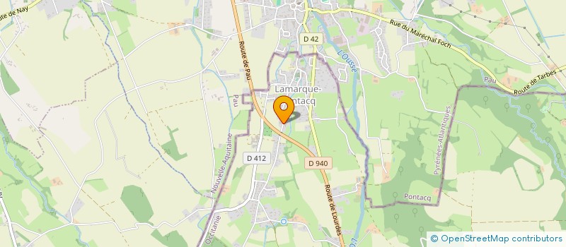 localisation de l'entreprise SCI BELLEGRAIN  LAMARQUE-PONTACQ