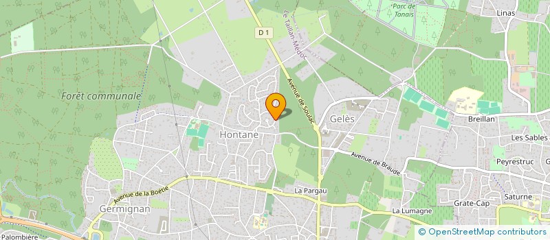 localisation de l'entreprise SCI BELLENGER  LE TAILLAN-MEDOC