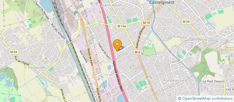 localisation de l'entreprise SCI BELLEPIERRE  CASTELGINEST