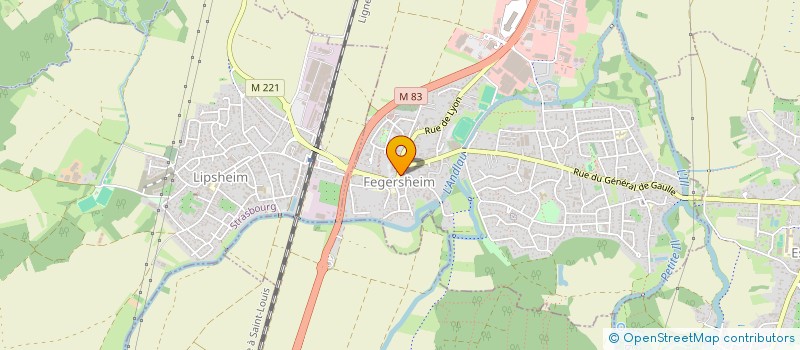 localisation de l'entreprise SCI BELLERIVE  FEGERSHEIM