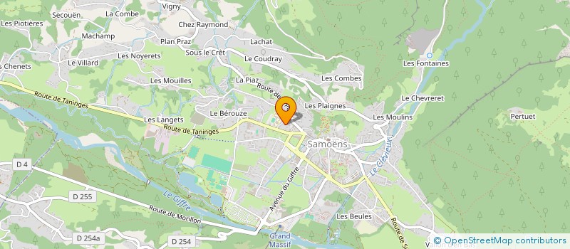 localisation de l'entreprise SCI BELLES ALPES  SAMOENS