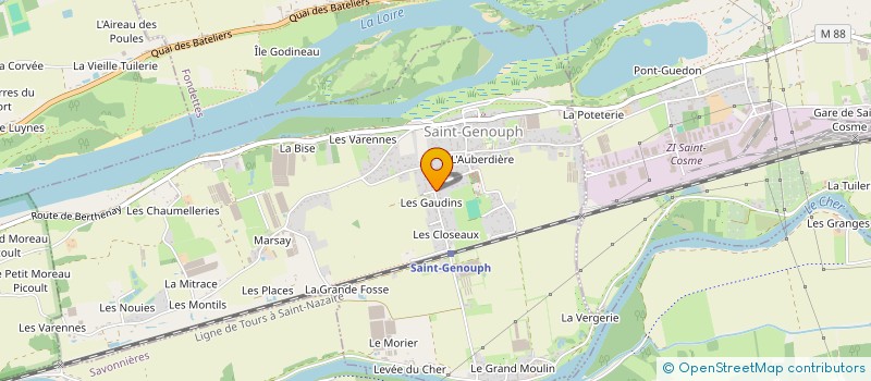 localisation de l'entreprise SCI BELLET  SAVONNIERES