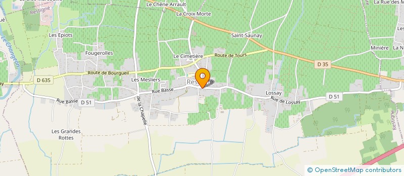 localisation de l'entreprise SCI BELLEU  CHEDIGNY