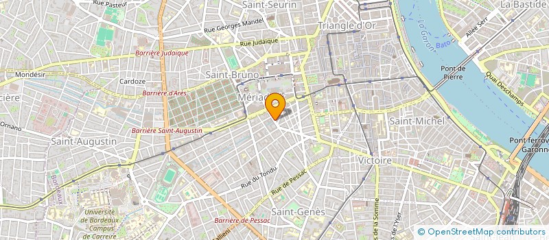 localisation de l'entreprise SCI BELLEVILLE  BORDEAUX