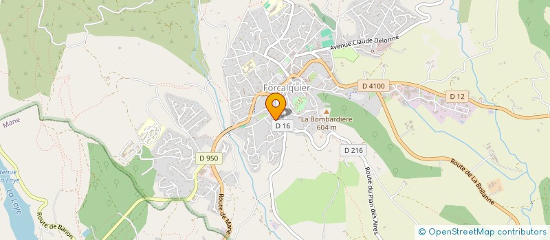 localisation de l'entreprise SCI BELLEVILLE à FORCALQUIER