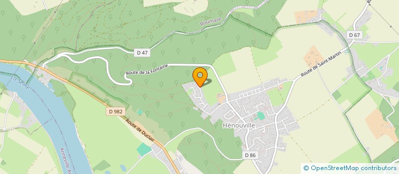 localisation de l'entreprise SCI BELLEVILLE BL & AC  HENOUVILLE