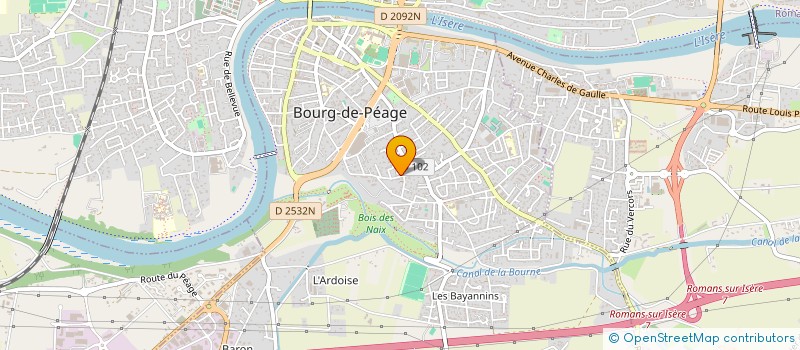 localisation de l'entreprise SCI BELLEVIR  BOURG-DE-PEAGE