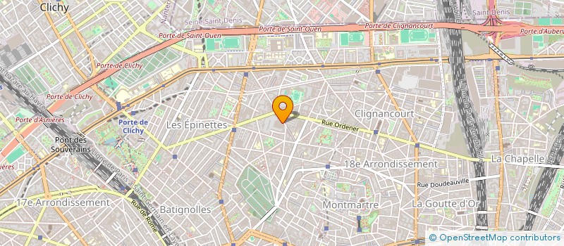 localisation de l'entreprise SCI BELLEVISION  PARIS