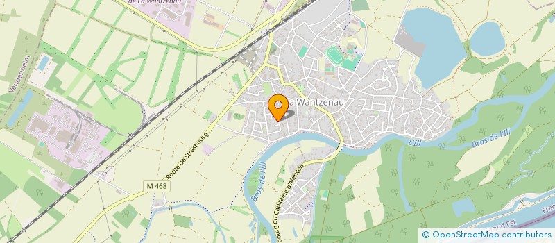 localisation de l'entreprise SCI BELLEVUE 16  LA WANTZENAU