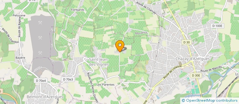 localisation de l'entreprise SCI BELLEVUE  SAINT-JEAN-DES-VIGNES