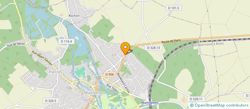 localisation de l'entreprise SCI BELLEVUE à MAINTENON