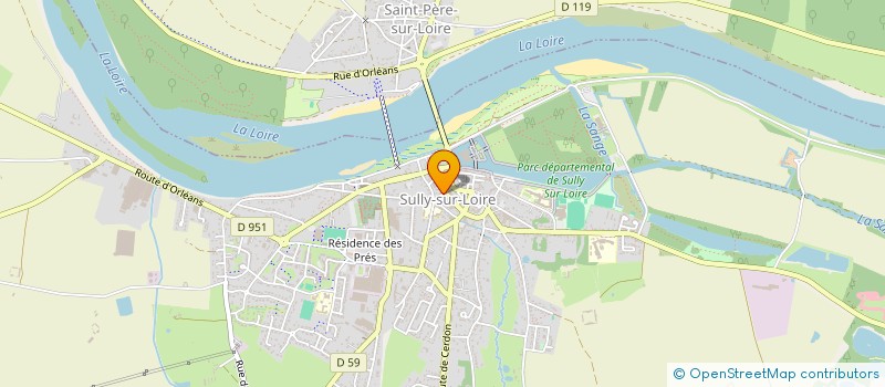 localisation de l'entreprise SCI BELLEVUE à SULLY-SUR-LOIRE