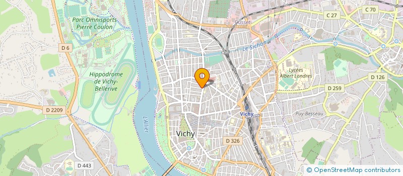 localisation de l'entreprise SCI BELLEVUE à VICHY