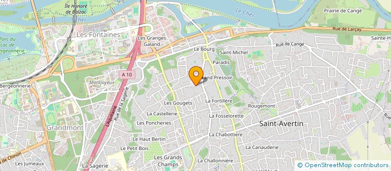 localisation de l'entreprise SCI BELLEVUE  SAINT-AVERTIN