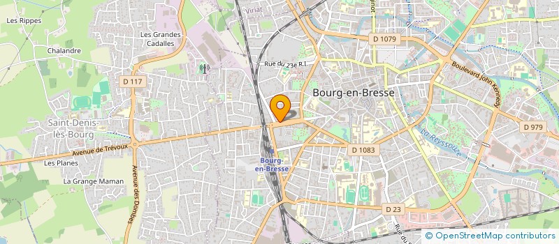 localisation de l'entreprise SCI BELLEVUE à BOURG-EN-BRESSE
