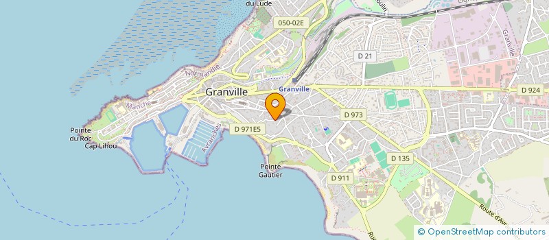 localisation de l'entreprise SCI BELLEVUE à GRANVILLE
