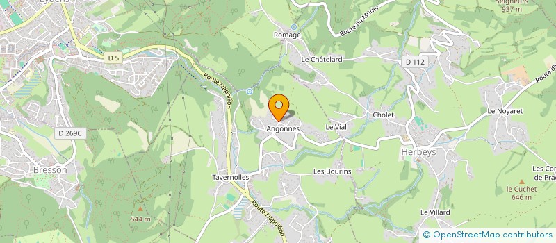 localisation de l'entreprise SCI BELLEVUE  BRIE-ET-ANGONNES